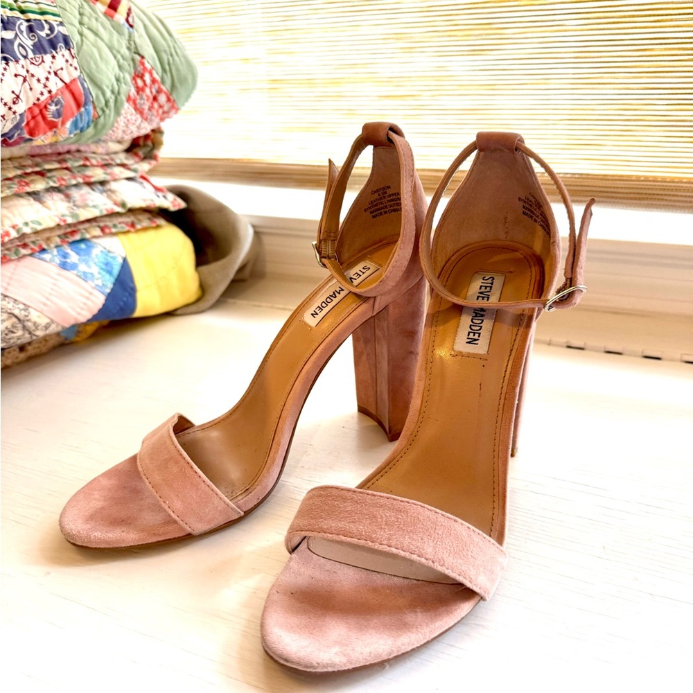 Steve Madden Carrson Suede Women's Heels in Dusty Rose color, Sz 8.5